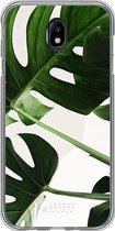 Samsung Galaxy J7 (2017) Hoesje Transparant TPU Case - Tropical Plants #ffffff