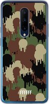 OnePlus 7 Pro Hoesje Transparant TPU Case - Graffiti Camouflage #ffffff