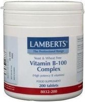 Lamberts Vitamine B100 Complex - 200 Tabletten - Vitaminen