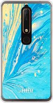 Nokia 6 (2018) Hoesje Transparant TPU Case - Endless Azure #ffffff