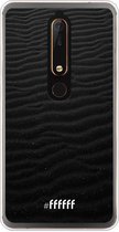 Nokia 6 (2018) Hoesje Transparant TPU Case - Black Beach #ffffff