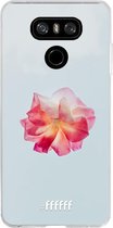 LG G6 Hoesje Transparant TPU Case - Rouge Floweret #ffffff