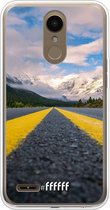 LG K10 (2018) Hoesje Transparant TPU Case - Road Ahead #ffffff