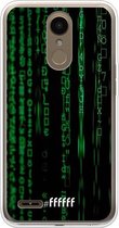 LG K10 (2018) Hoesje Transparant TPU Case - Hacking The Matrix #ffffff