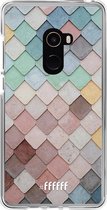 Xiaomi Mi Mix 2 Hoesje Transparant TPU Case - Colour Tiles #ffffff