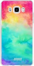 Samsung Galaxy J5 (2016) Hoesje Transparant TPU Case - Rainbow Tie Dye #ffffff
