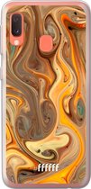 Samsung Galaxy A20e Hoesje Transparant TPU Case - Brownie Caramel #ffffff