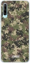 Huawei P Smart Pro Hoesje Transparant TPU Case - Digital Camouflage #ffffff