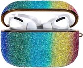Rainbow shiny glitter case Protector for AirPods AirPods Pro - Meerkleurig