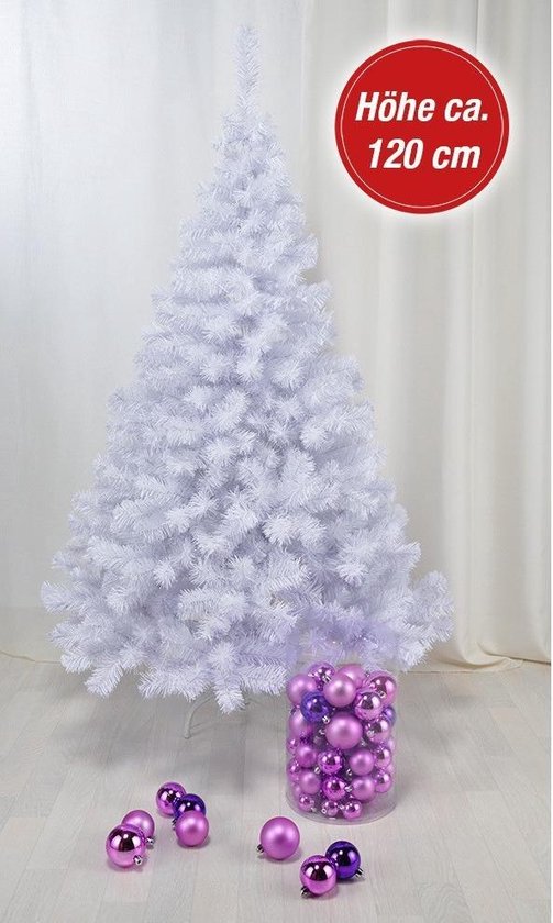 Witte kunst kerstboom/kunstboom 120 cm Kunst kerstbomen / kunstbomen
