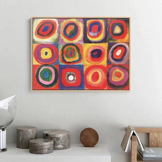 Cercles abstraits clairs Peinture acrylique 70x140 cm