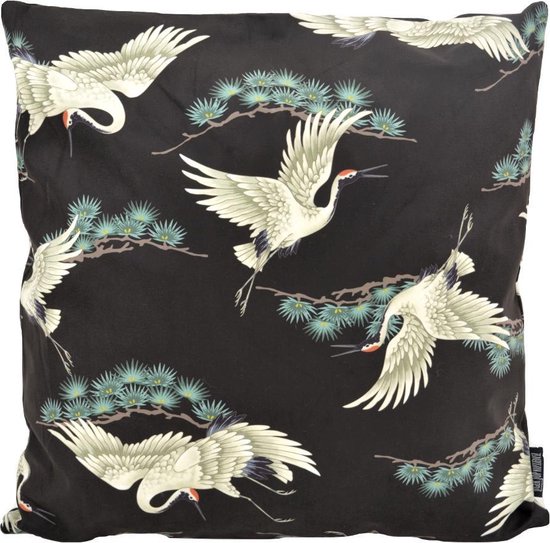 Crane #1 / Housse de coussin Crane Birds | Coton / Polyester | 45 x 45 cm