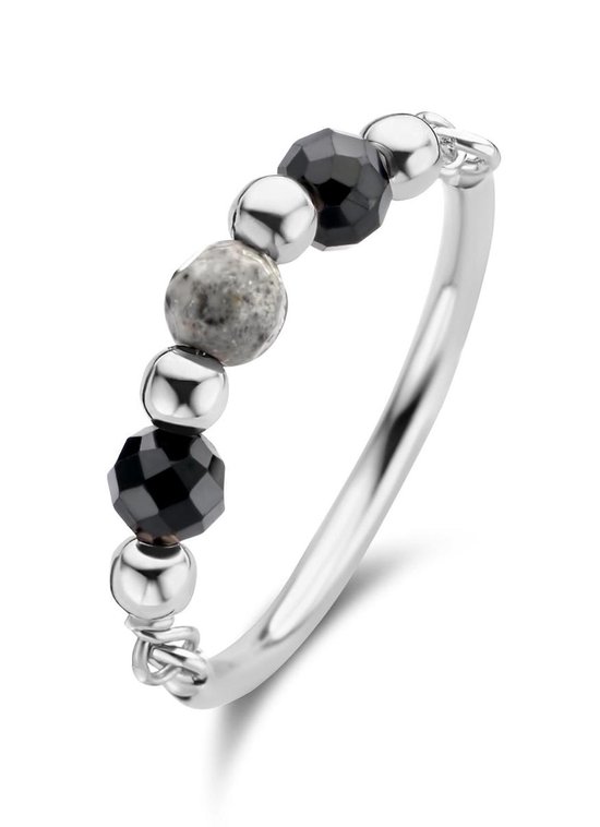 Casa Jewelry Ring Nero S 58 - Argent