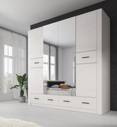 Kledingkast Alpen - Wit eiken - 200 cm