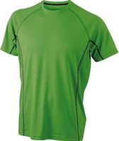 James and Nicholson - Heren Running Reflex T-Shirt (Groen/Zwart)