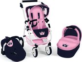 Baby and Toddler Braet Carriage 3 in 1 Crown Blue/Pink