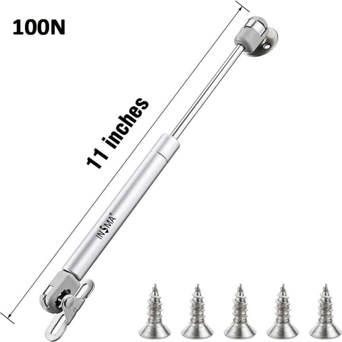 Gasdrukveer 500 mm 445 N voor doe-het-zelf toepassingen - 2 stuks | bol