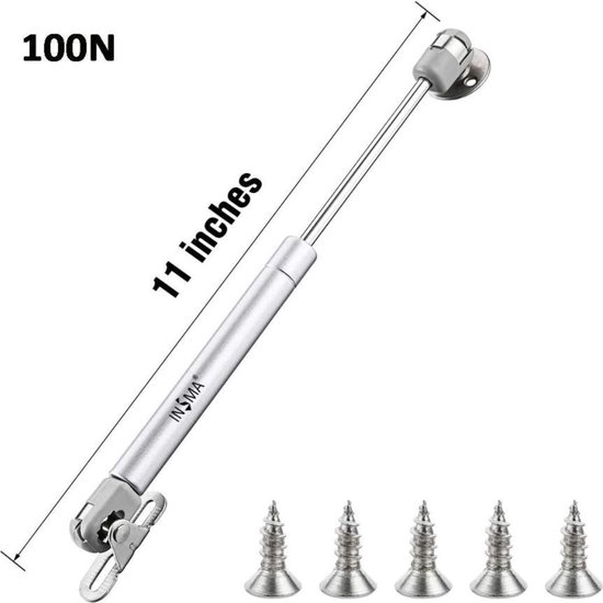 ARANA Set van 2 gasveren - 500 mm - 400 N - 40 kg - Hydraulische houder voor camper, kast, speelgoedkist, kratafdekking, camperdeur, doe-het-zelf toepassingen