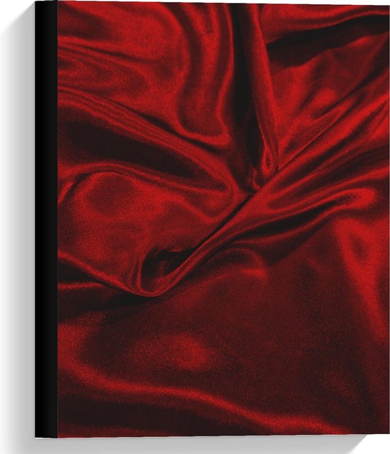 Canvas - Rood Fluwelen Deken - 30x40cm Foto op Canvas Schilderij  (Wanddecoratie op... | bol.com