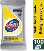 Glorix Multifunctionele Reinigingsdoekjes Pro Formula voor hygiënisch reinigen van oppervlakten 4 x 100 doekjes