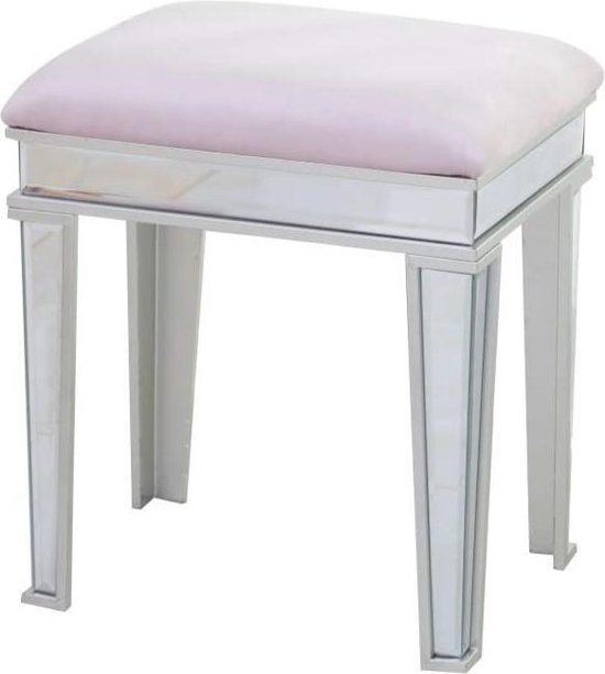 Trend roze fluweel dressing tafel krukje Vanity make-up stoel... | bol.com