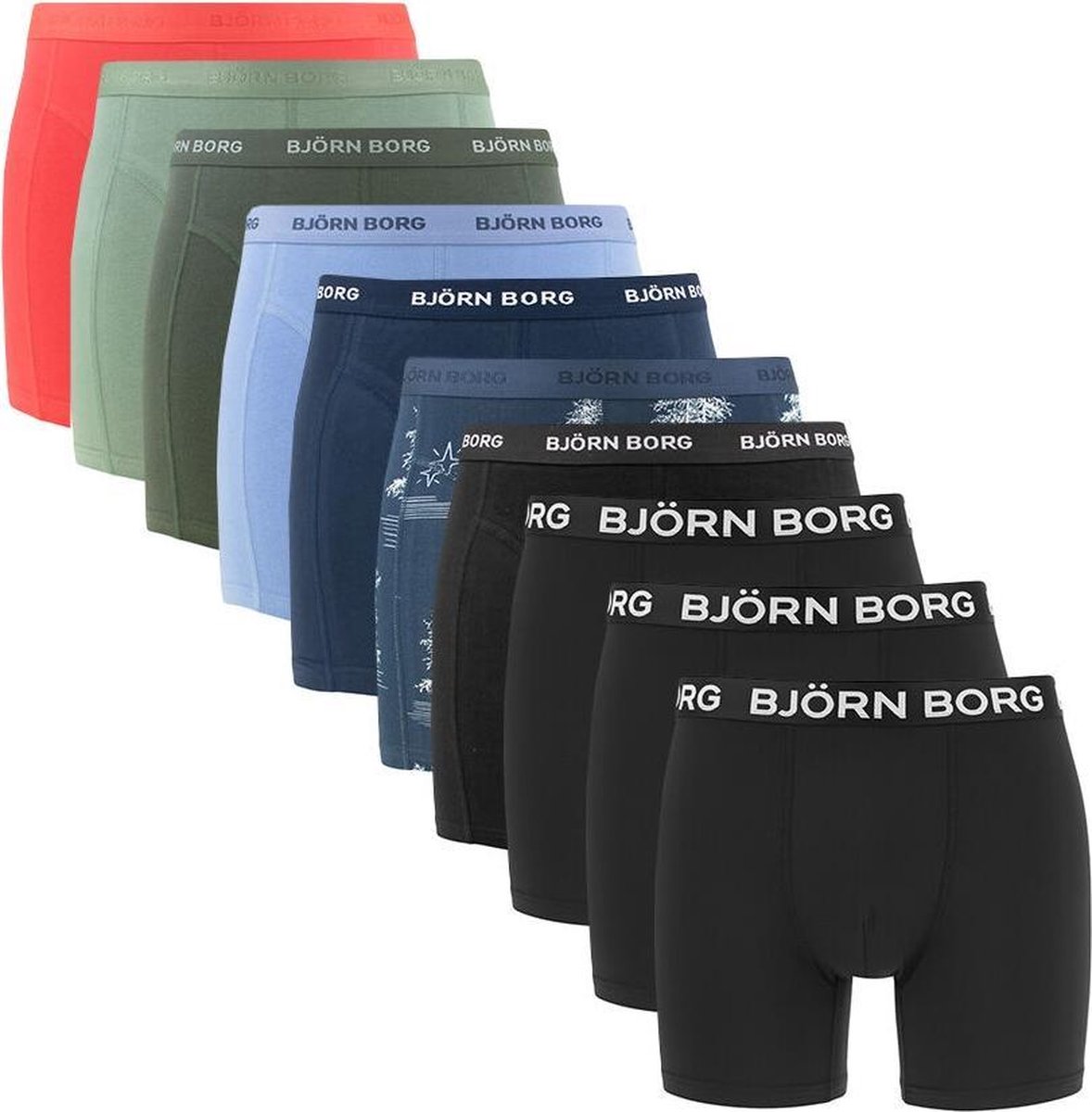 Björn Borg Winter Print 10-pack heren boxershorts maat XL | bol.com