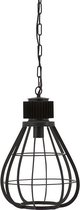 Industriële hanglamp - Lamp - Industrieel - Sfeer - Interieur - Sfeerlamp - Hanglamp - Zwart - 31 cm breed