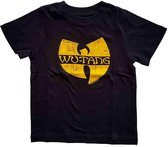 WuTang Clan - Logo Kinder T-shirt - Kids tm 5 jaar - Zwart