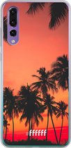 Huawei P30 Hoesje Transparant TPU Case - Coconut Nightfall #ffffff