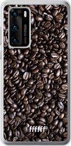 Huawei P40 Hoesje Transparant TPU Case - Dark Roast #ffffff