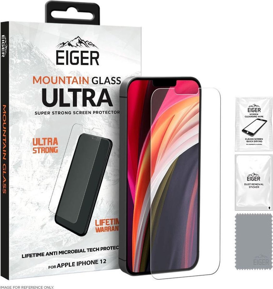 Eiger Ultra Apple iPhone 12 Mini Tempered Glass Case Friendly Plat