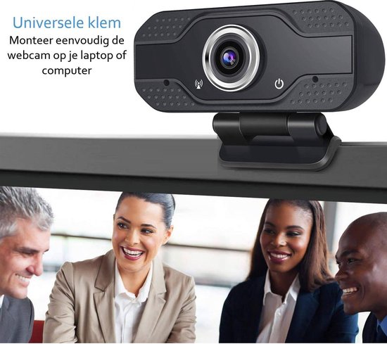 Webcam met microfoon, 1080p Full HD Live Streaming