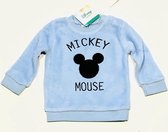Disney Mickey Mouse sweater coral fleece blauw maat 74 (12 maanden)