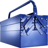 tectake - Compacte gereedschapskist - blauw - 403560