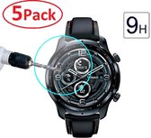 Tempered Glass Screenprotector Geschikt Voor Mobvoi Ticwatch Pro 3 - Screen Protector Ultradun Gehard Glas - Scherm Beschermer Display Schermbeschermer Beschermglas - Set Van 5 Stu