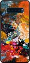 6F hoesje - geschikt voor Samsung Galaxy S10 Plus -  TPU Case - Colourful Palette #ffffff