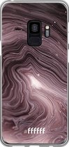 Samsung Galaxy S9 Hoesje Transparant TPU Case - Purple Marble #ffffff