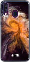 Samsung Galaxy A40 Hoesje Transparant TPU Case - Crazy Space #ffffff