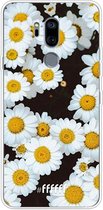 LG G7 ThinQ Hoesje Transparant TPU Case - Daisies #ffffff