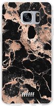 Samsung Galaxy S7 Hoesje Transparant TPU Case - Rose Gold Marble #ffffff