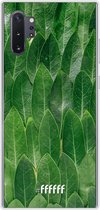 Samsung Galaxy Note 10 Plus Hoesje Transparant TPU Case - Green Scales #ffffff