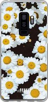 Samsung Galaxy S9 Plus Hoesje Transparant TPU Case - Daisies #ffffff