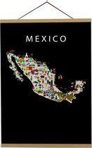 Kaart van Mexico | B2 poster | 50x70 cm | Maison Maps