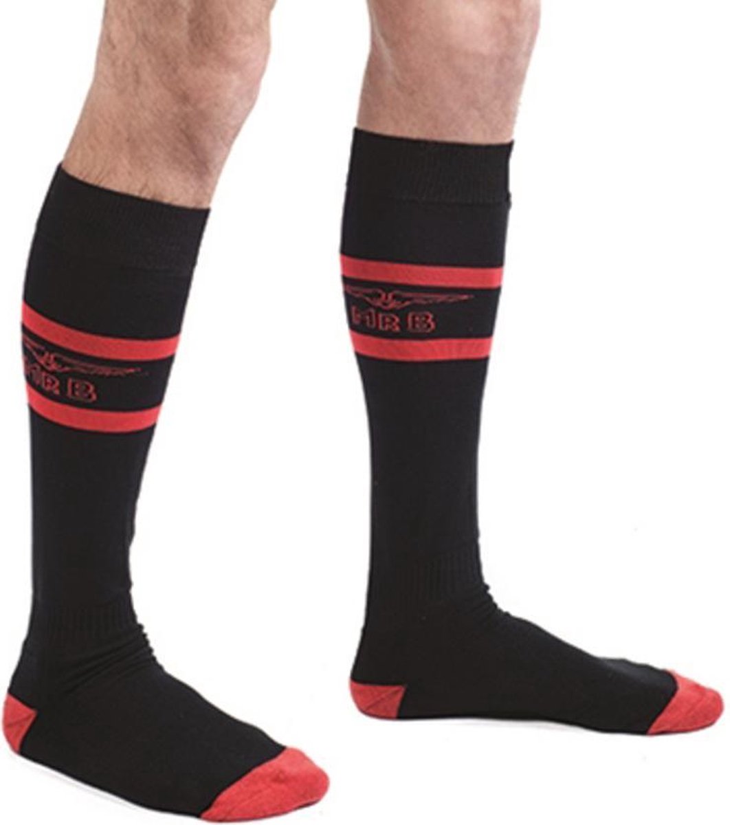 Mister b code red football socks 38-41
