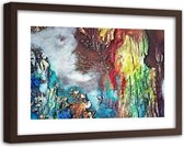 Foto in frame Abstractie in kleur, 120x80, multi-gekleurd, Premium print