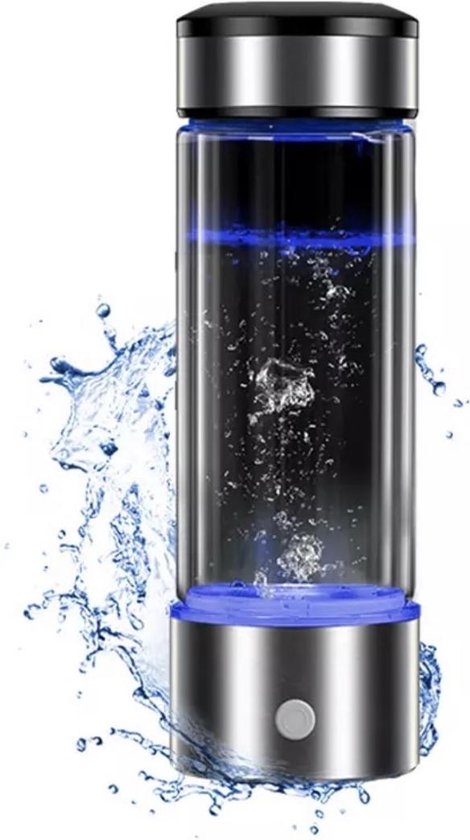 Erge, ernstige spectrum Duidelijk maken Waterfilterfles - Waterstof Generator - Zilver - 430ml | bol.com