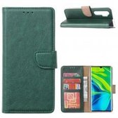 Xssive Hoesje voor Xiaomi Mi Note 10 Lite - Book Case - Groen