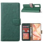 Xssive Hoesje voor Oppo Find X2 Neo - Book Case - Groen