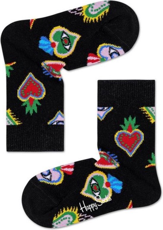 Happy Socks Kids Calzini Unisex Bambini E Ragazzi – Colorful Friends, Cotone Biologico, Antiscivolo, Confezione Regalo