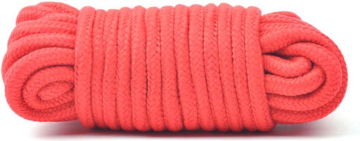 Goedkoopste Bondage Touw Rood 10m - Voor beginners - Voor gevorderden - Rood - Katoen - Spannend voor koppels - Sex speeltjes - Sex toys - Makkelijk in gebruik - Erotiek - Bondage - Sexspelletjes voor mannen en vrouwen - Seksspeeltjes